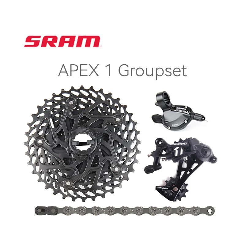 Sram Apex 1 1X11 Velocità Mtb Bike Groupset Trigger Shifter Deragliatore Posteriore Pc-1110 Catena Pg-1130 Cassette Hg Driver K7