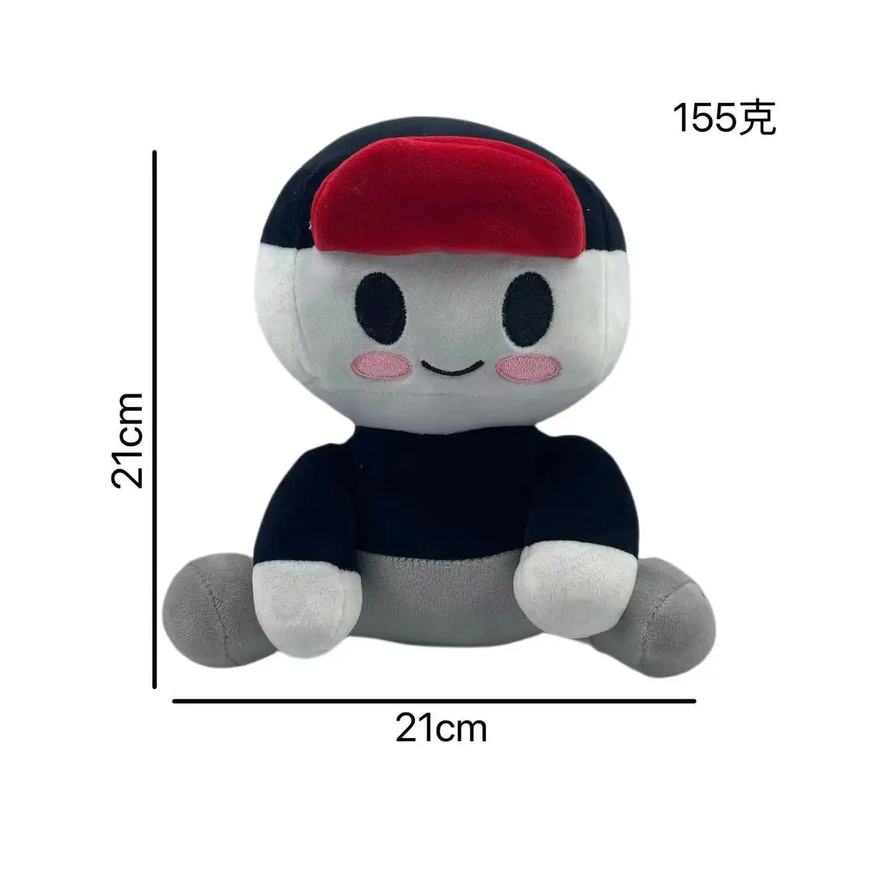 Blox Buddies ロブロックス ぬいぐるみ 野球帽の男の子 20cm 2024 新しいブロックス仲間ぬいぐるみ漫画の女の子黒帽子黄色装飾