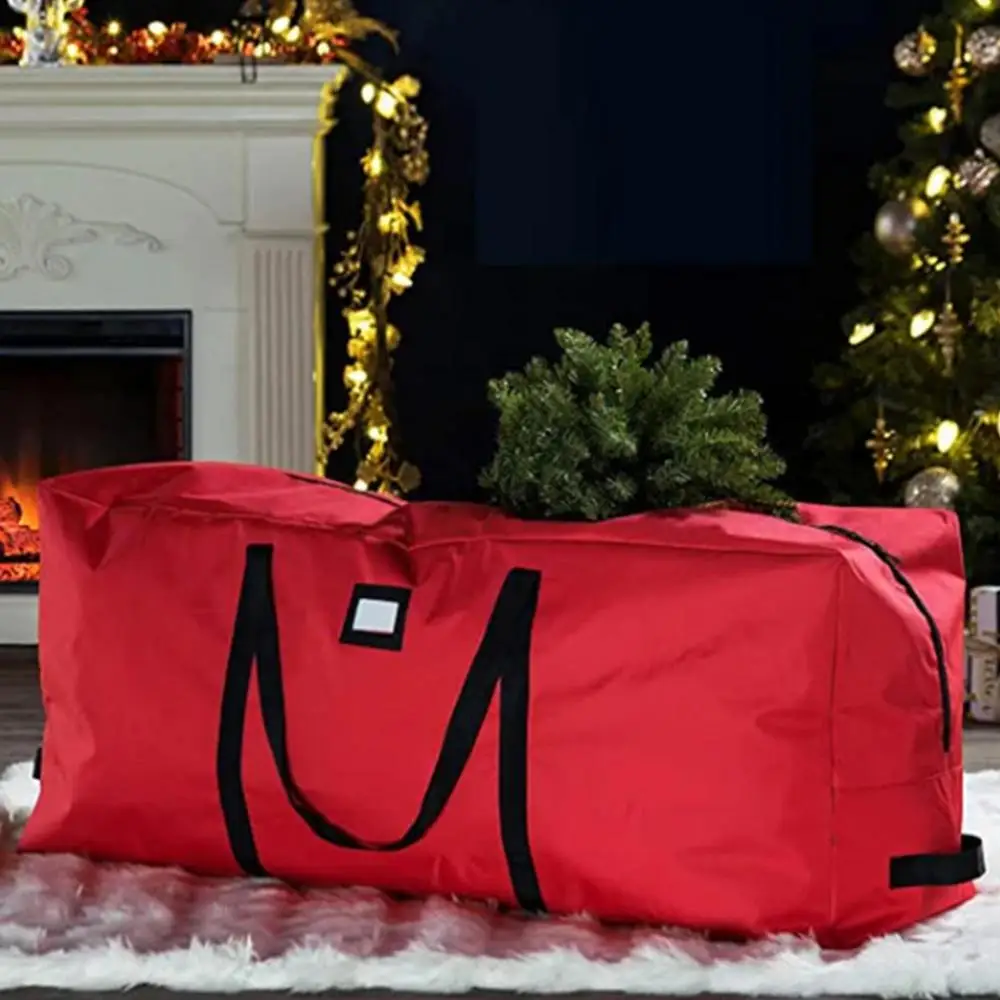 Description Picture 3 of itemChristmas Tree Storage Bag Dustproof Cover Protect Waterproof Large Capacity Quilt Clothes Christmas Tree Storage Bags supplies