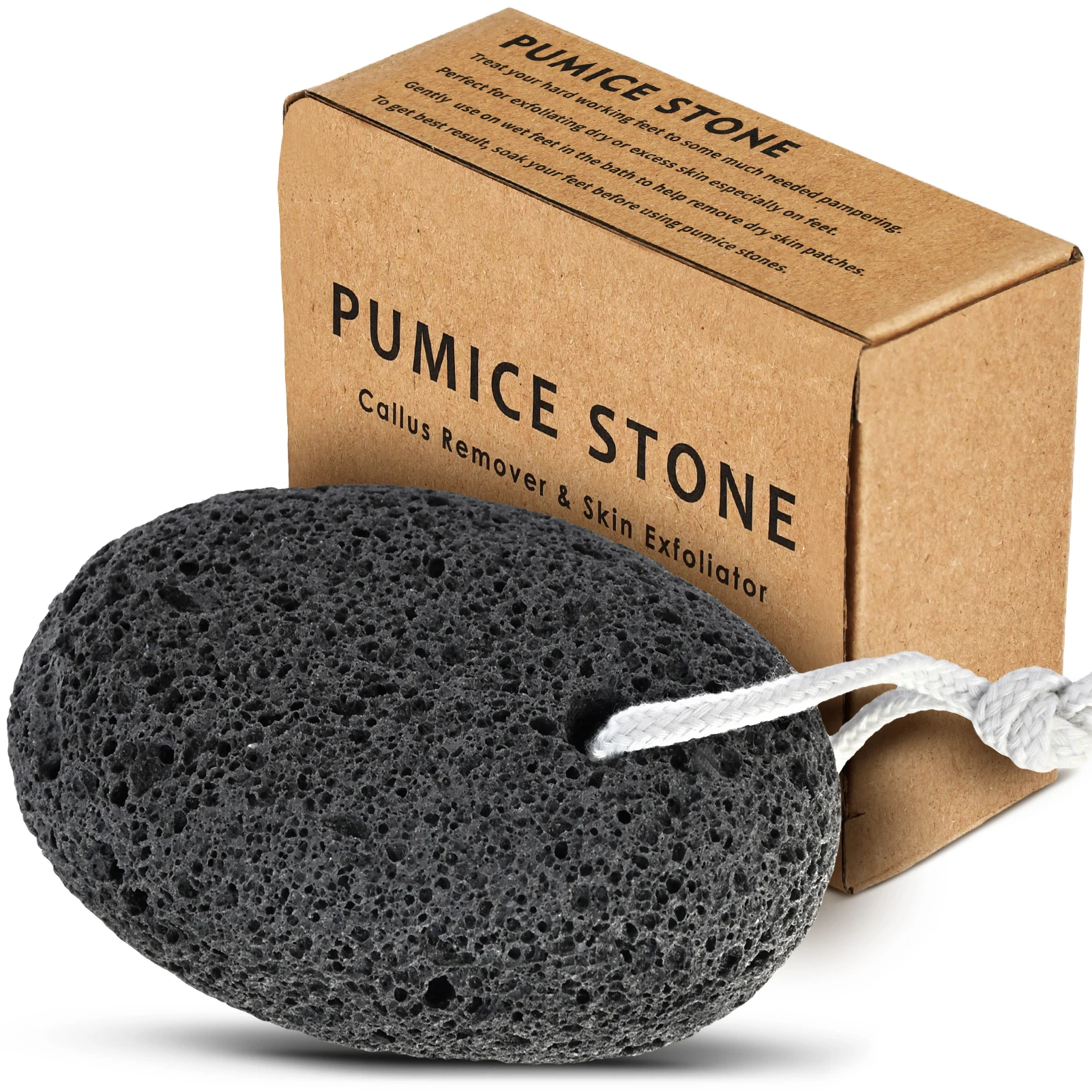 1/5/10Pcs Natural Lava Pumice Stone Calluses Remover for Feet Heels and