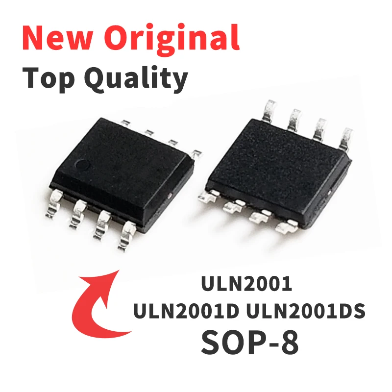 10pcs Uln2001 Uln2001d Uln2001ds Smd Sop8 Threechannel Relay Driver Chip Ic Integrated Circuit