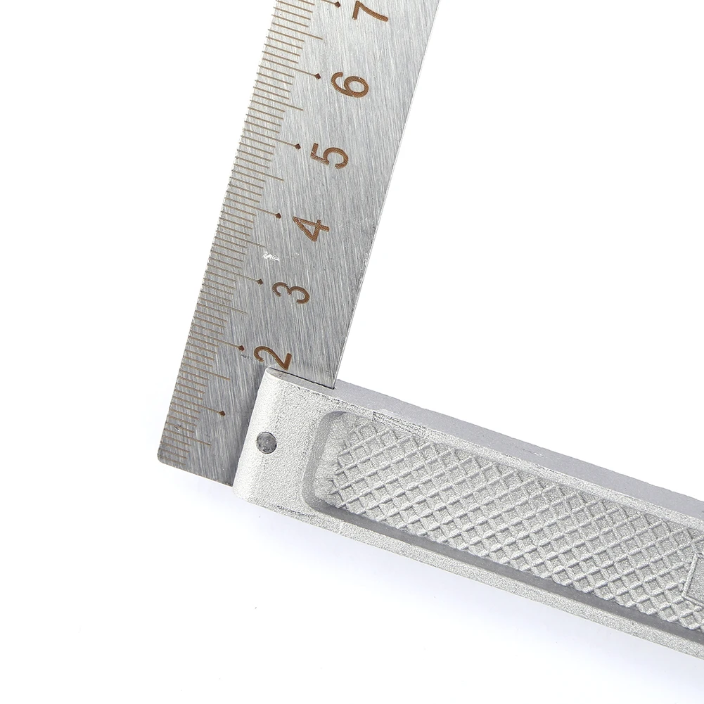 90 Right Angle Stainless Steel Triangle Ruler Woodworking Drawing Tools