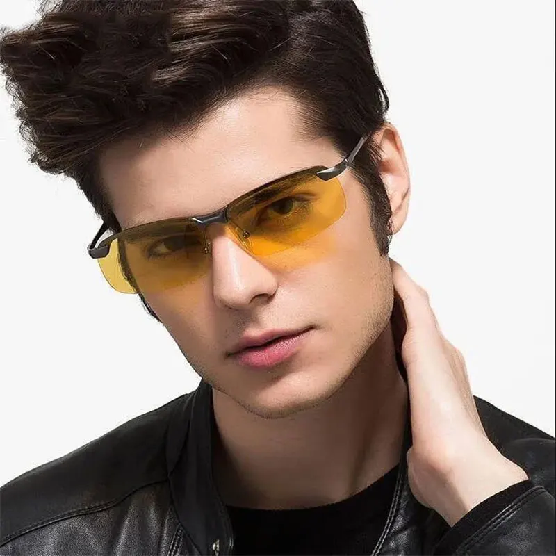 Occhiali Guida Notturna Boolavard Occhiali Da Guida Notturna Sopra Occhiali - Lenti Gialle Antiriflesso Per Visione Migliore Occhiali Protezione UV - Foto 10