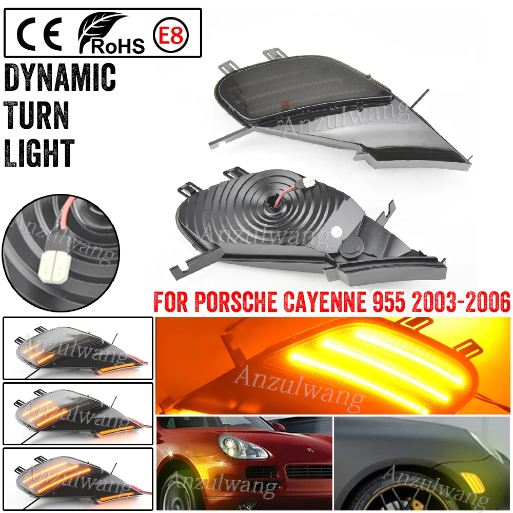

Для Porsche Cayenne 955 2003-2006 2 шт., динамический фонарь поворота, световой индикатор OEM #95563103310