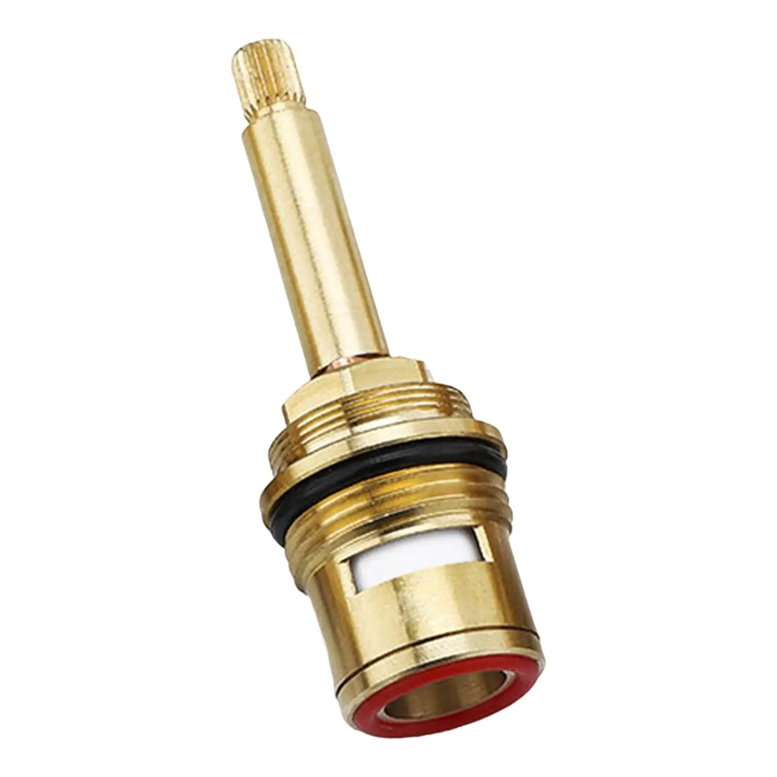 Brass Ceramic Stem Disc Cartridges Ceramic Tap Valves Drip Resistant Faucet Valves Replacements Bathroom Hot Cold Water Kitchen