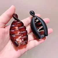 Pinces à cheveux banane, petite taille, pinces verticales pour femmes, pinces élégantes pour queue de cheval haute, pinces torsadées, accessoire capillaire simple 2
