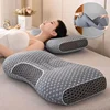Neck Protection Pillow SPA Massage Non Collapsible Knitted Cotton Pillow Core Adult Pair Hotel Accommodation Household Home 3