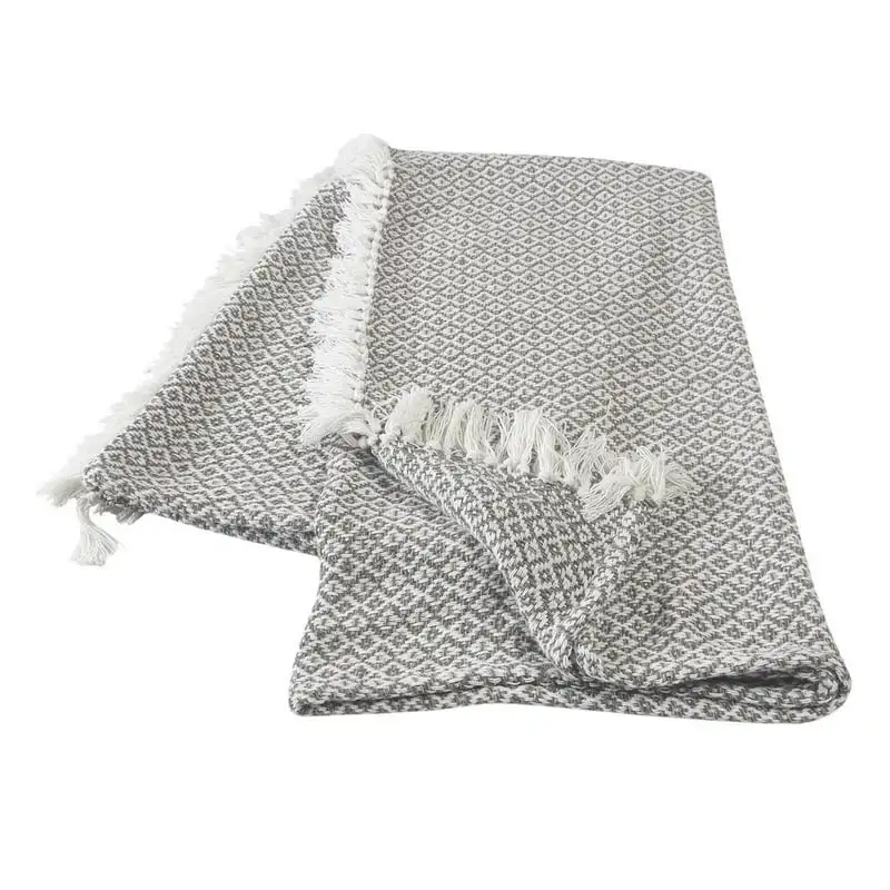 

Cotton Reversible Throw Blanket