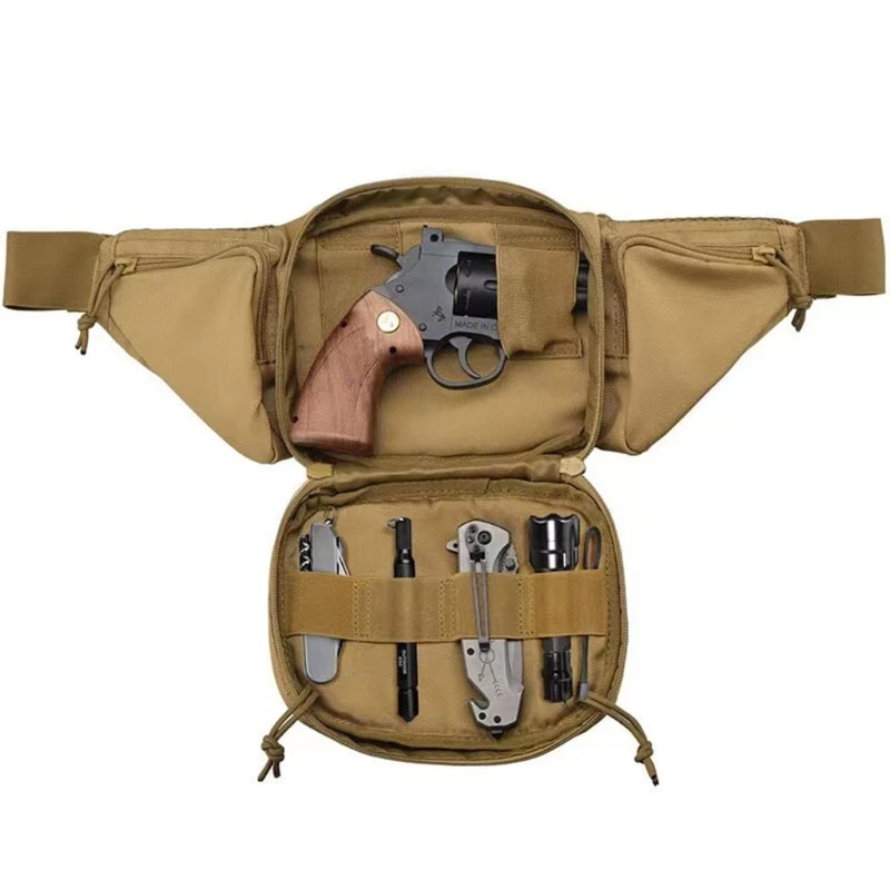 Fashion Military Single Shoulder Bag Large Capacity Waist Bags Outdoor Men Chest Pack Casual Crossbody Phone
