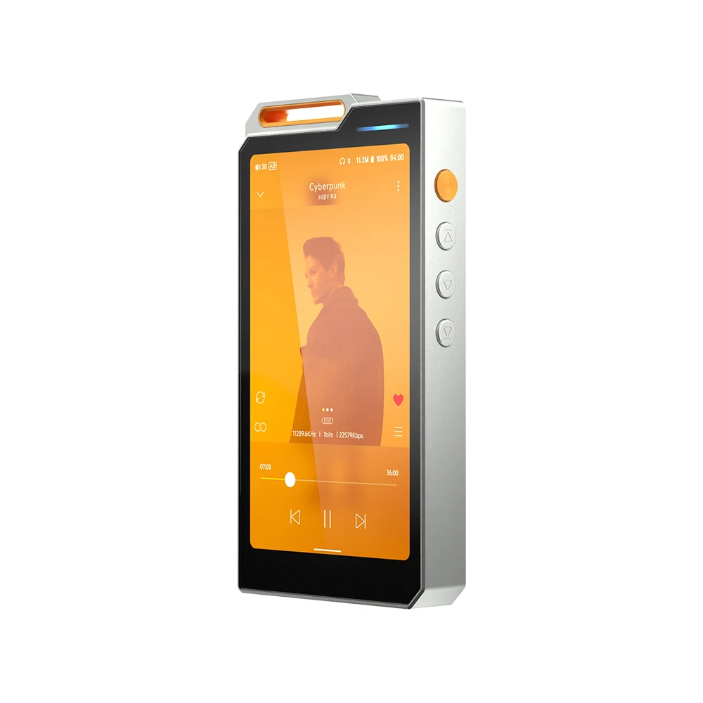 【中古美品】Hiby R4 orange (おまけ有り) HiBy R4 ES9018Q2M*4 Android12 HiFi Music Player MP3 Audio
