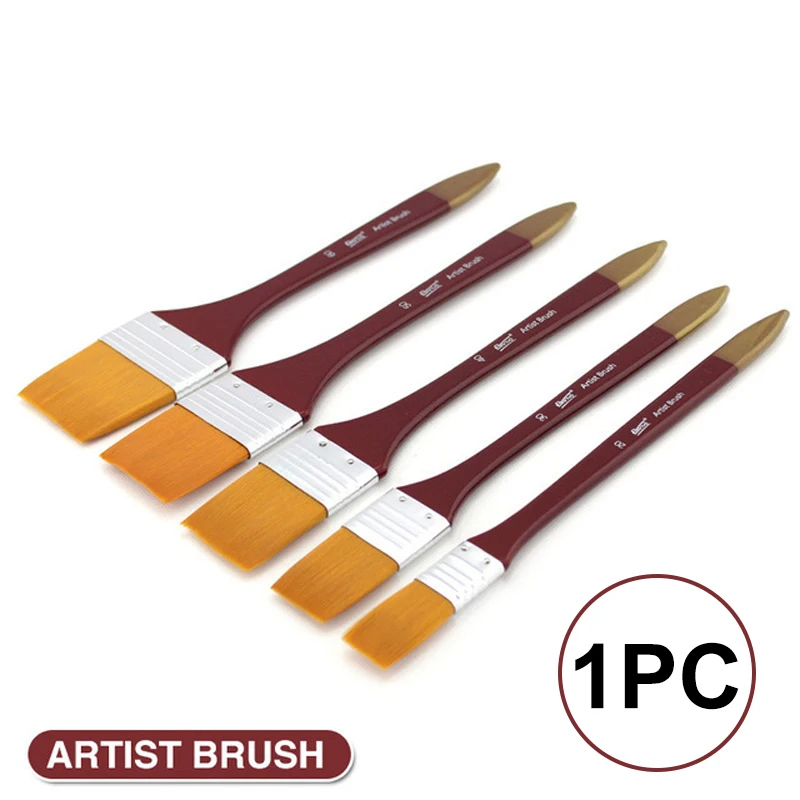 1Pcs Paint Brushes Acrylic DIY Graffiti Brush Set For Artist Oil Scrubbing Brush School Drawing Paint Stationery Supplies 1pcs quality watercolor brush wood paint brush artist hand painting brushes watercolor acrylic drawing art brush supplies