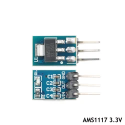Enhanced Power Supply Module - LDO Linear Regulator Board, 800mA, 20 - Pack - 10pcs (AMS1117 3.3V)