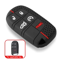 Premium Silicone Key Fob Cover - Protective Case (Black)