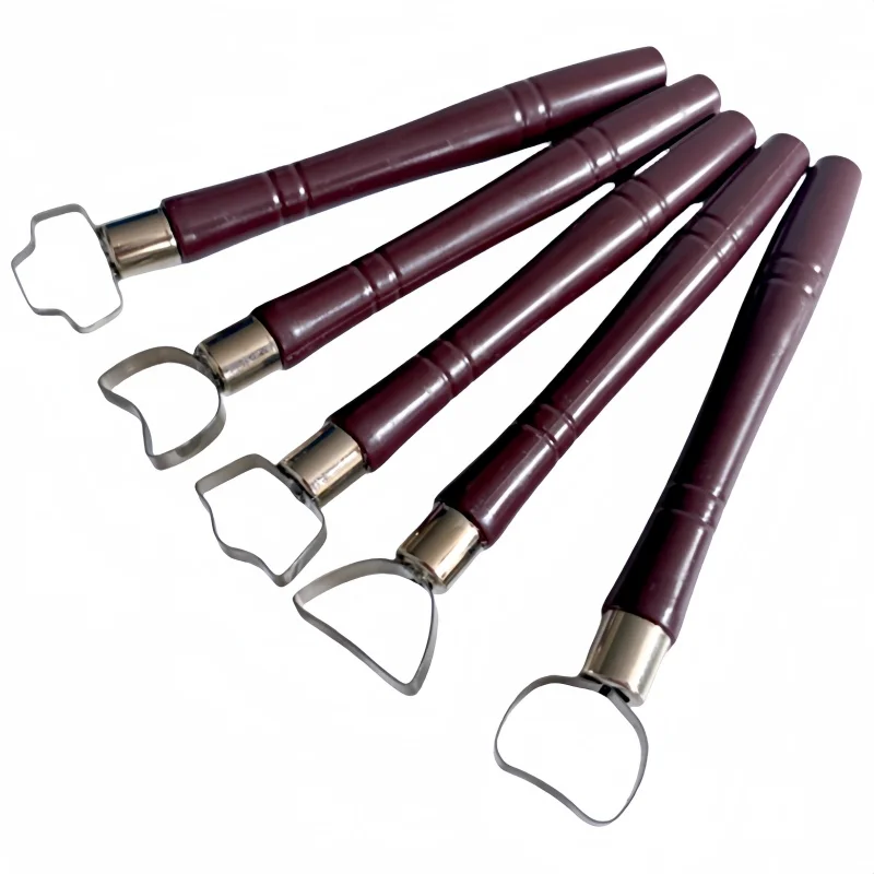 Pottery handle tool 5 sets water cup teapot handle molding scraper ceramic making clay manual