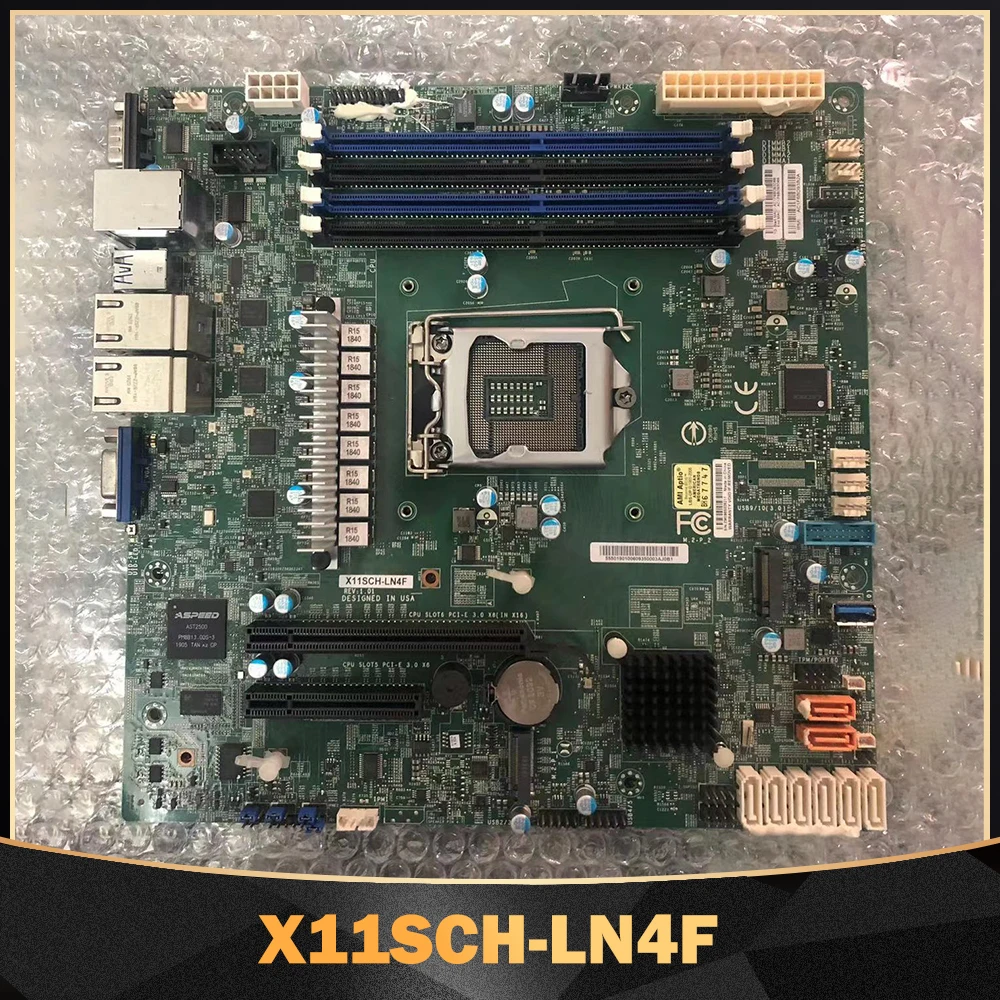 

For Supermicro X11SCH-LN4F Server Motherboard 8th/9th Gen. Core i3 Xeon E-2100/2200 Processor Single Socket LGA1151