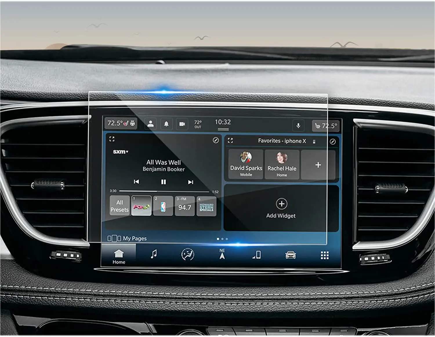 Защитная пленка из закаленного стекла для Chrysler Pacifica/ Dodge Durango 2021 2022 2023 10,1 дюйма