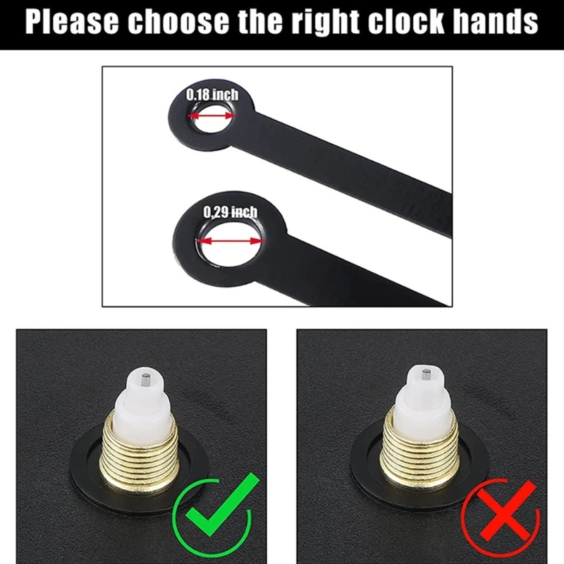 Wall Clock Hands Mechanism Watch Second Mutes Pointers DIY NeedlesFitting Replaceable Wall Clock Repairing Parts 14pcs 5