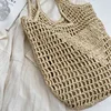 Fashion Women Rattan Tote Bag Luxurious Designer Shoulder Handbag Large Capacity Wicker Women Shopping Handbag Trend Straw Bag 6
