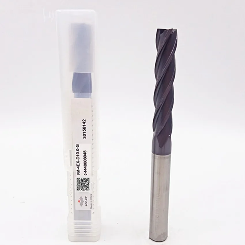 

PM-4EX-D8.0-G/PM-4EX-D10.0-G/PM-4EX-D12.0-G/PM-4EX-D16.0-G/PM-4EX-D20.0-G ZCC.CT End Mills 4 Flute Straight Shank Flat End Mills
