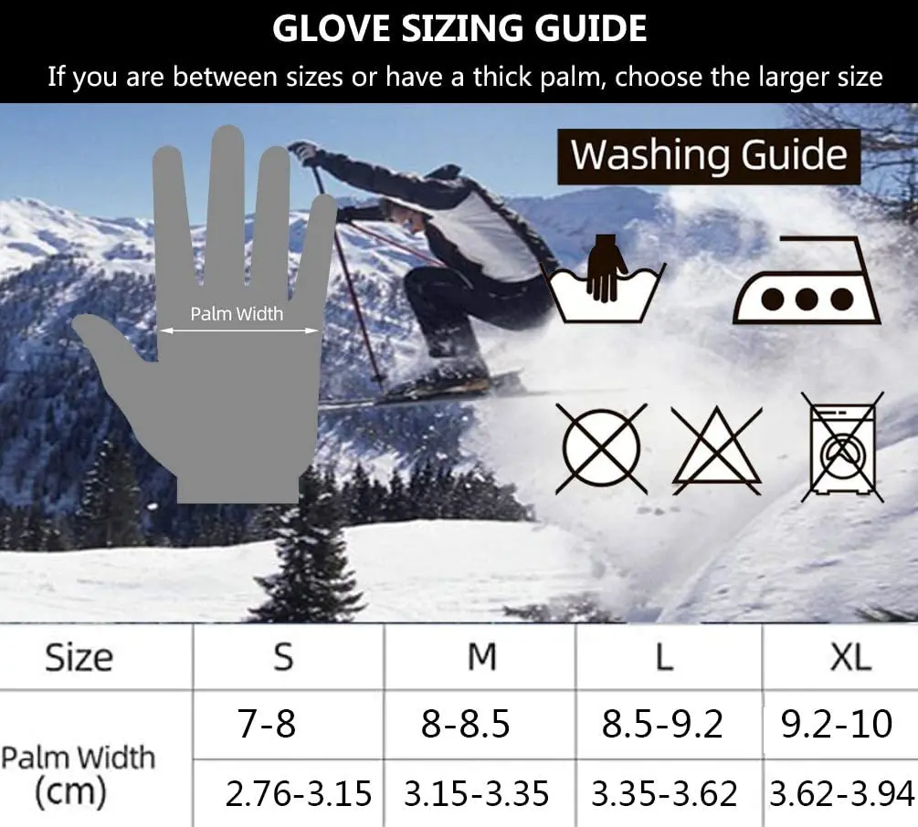 Winter Gloves -20℉ Thinsulate Thermal Touchscreen For Men Women