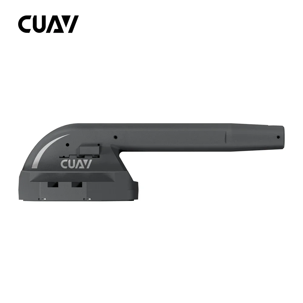 Gros plan sur le CUAV SKYE 2 – Compteur de vitesse aérien intelligent double chauffage pour drones professionnels, révélant les ports de connexion et la finition métallique.