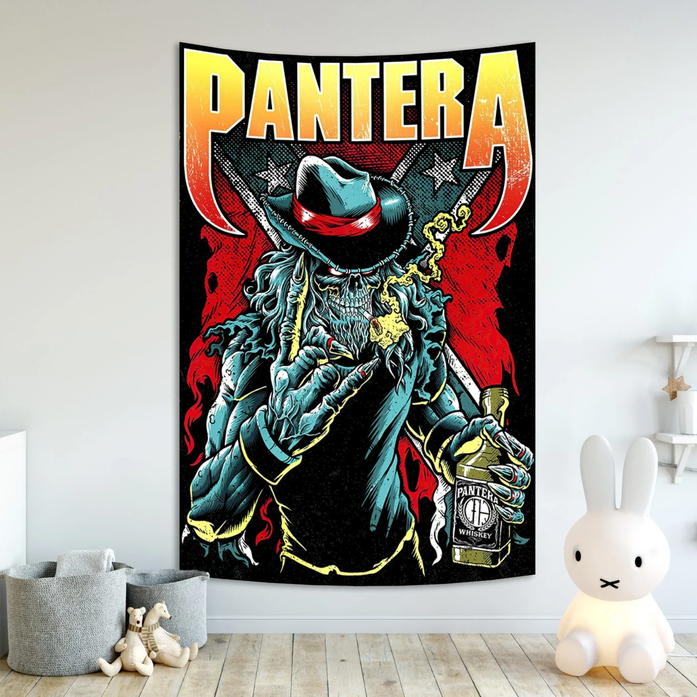 Description Picture 2 of itemRock Band Panteras Tapestry Print Canvas Poster Wall Art Pictures Club Bar Cafe Decor Gifts