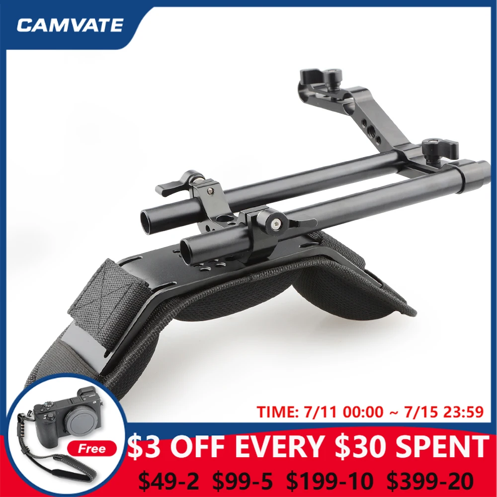 CAMVATE Camera Shoulder Mount Kit With Foam Shoulder Pad & Z Shaped