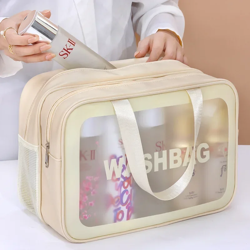 Wet-dry separation makeup bag portable toiletry bag travel essentials large capacity storage bag fitness swimming essentials 1