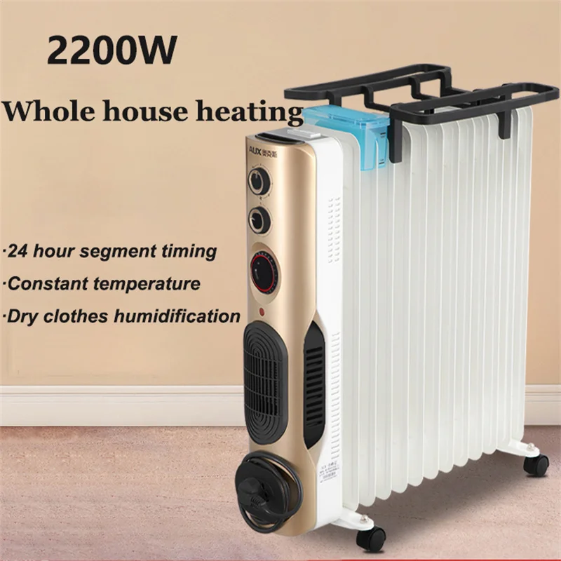 Household Electric Heating Oil Heater Electric Fireplace Warm Air Blower  Bedroom Energy Saving Large Area Heating Home Appliance