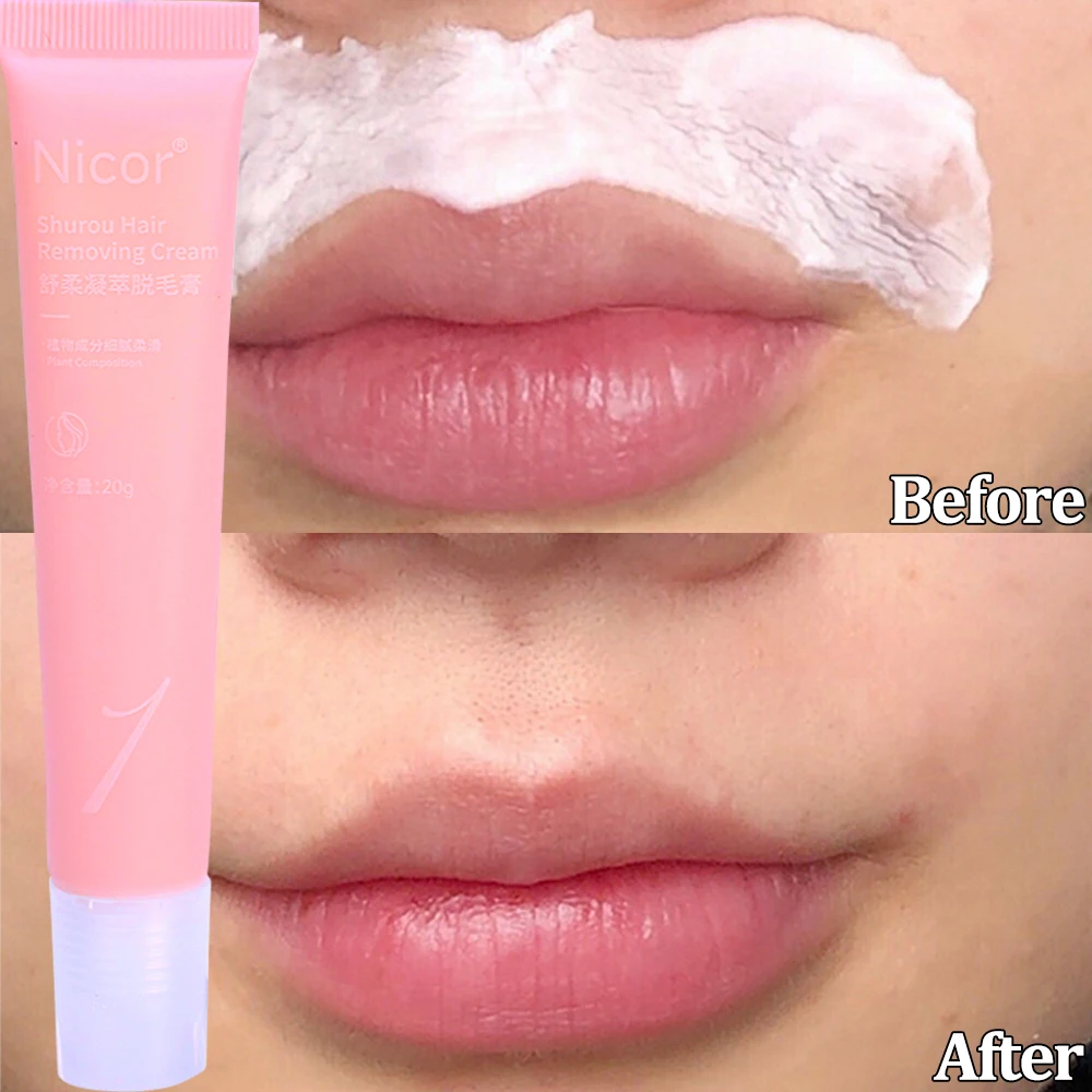 

Увлажняющий крем для удаления волос на губах, средство для красоты кожи, безболезненное средство для удаления волос на лице и теле, Женское и мужское средство для удаления волос