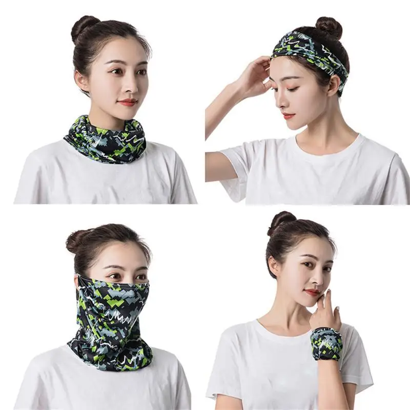 

1PCS Sports Sunscreen Headscarf Skin Friendly Ice Silk Ear Veil Comfortable Breathable Soft Cycling Equipment Riding Mask Mask