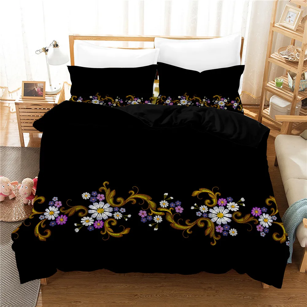 

3DDecorative PatternBedding Sets Duvet Cover Set With Pillowcase Twin Full Queen King Bedclothes Bed Linen