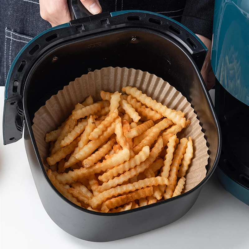 Air fryer Baking Paper for Barbecue Plate Round Oven Pan Pad 16/20cm AirFryer Oil-Proof Disposable Barbecue Paper Pad air fryer paper