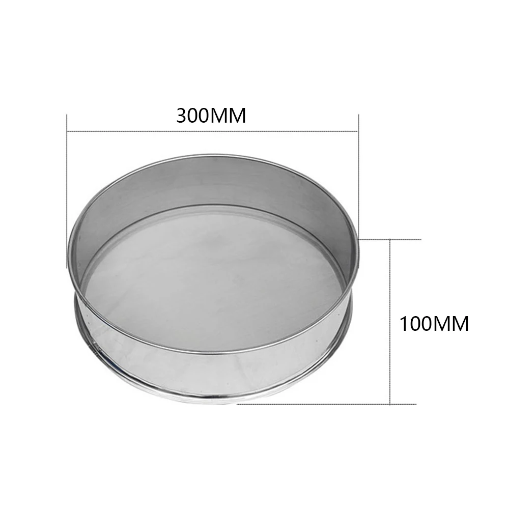 

Diameter 30CM Height 10CM SUS All Stainless Steel Sieve For Electric Vibrating Machine Optional Mesh