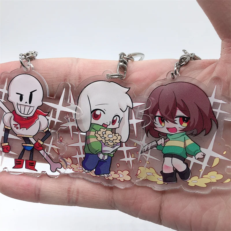 Anime Cartoons ohne Toriel Schlüssel bund Cosplay Zubehör Anime Spiel Anhänger Cartoon Geschenk
