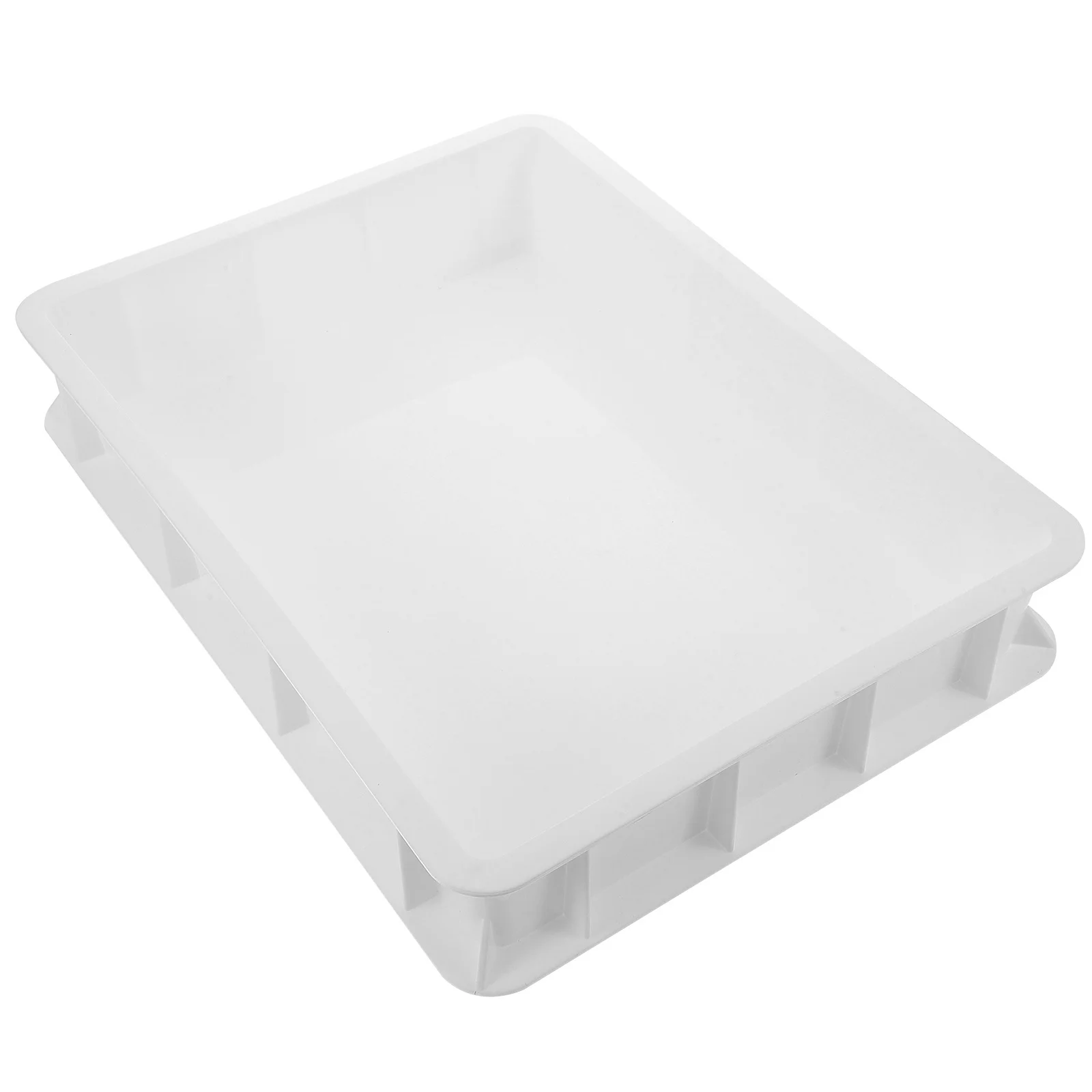Pizza Stackable Dough Boxes Proofer for Home Proofing Tray with Lid Container White