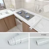 40cm Kitchen Self-adhesive Wall Adhesive Wallpaper Marble Pattern Pvc Home Decorations Oil-proof Water-proof Luxury Home Decor 3