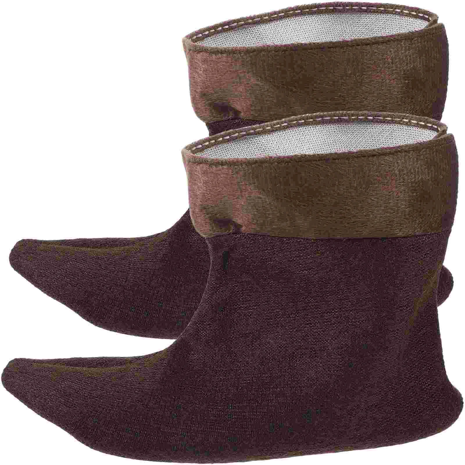 

Blackw Rain Boot Liner Socks Men Cuff Blackalicious Thick Plush Liners Rubber Boots