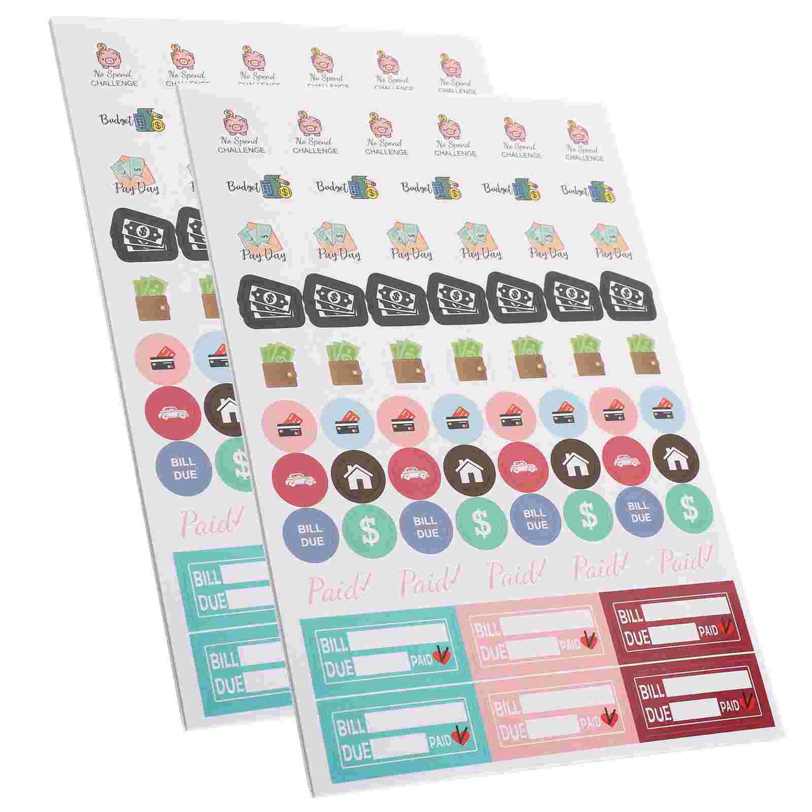 

16 Sheets of Household Planner Label Decor DIY Planner Label Decor for Scrapbook Multi-function Journal Label Decor