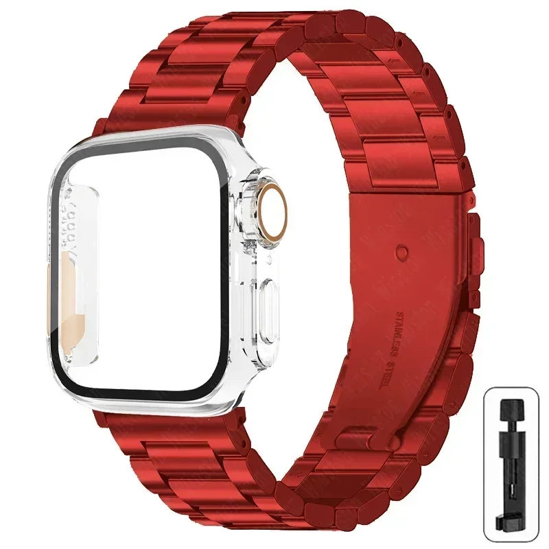 Elegant Stainless Steel Watch Strap with Ultra Case