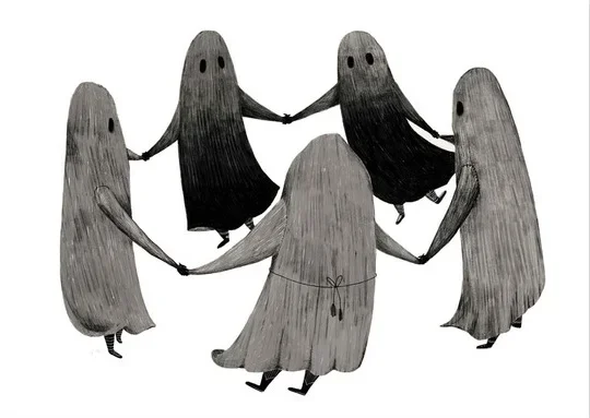 thumbnail image 1 of Nordic Halloween Skeleton Witchy Gothic Ghost Canvas Painting Pumpkin Bats Cat Poster Prints Wall Art for Living Room Decoration, 1 of 5