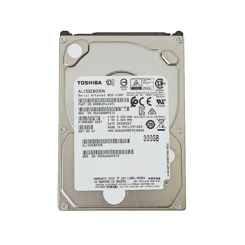 For Toshiba AL15SEB030N 300G 2.5 Inch 10K 12Gb SAS Server Hard Disk