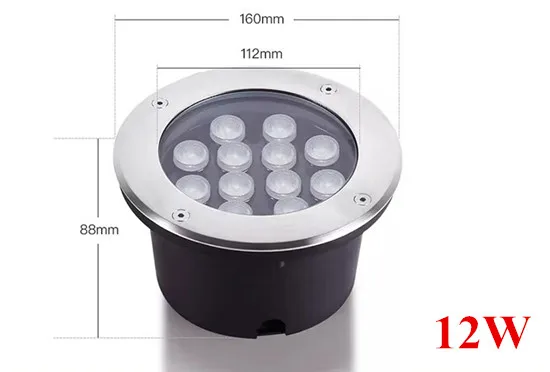 thumbnail image 1 of Luces de suelo, luz enterrada LED, foco empotrado para exteriores, impermeable, luz de piso, lámpara de paso para patio, proyección de pared de paisaje, 1 W, 3 W, 1 of 5