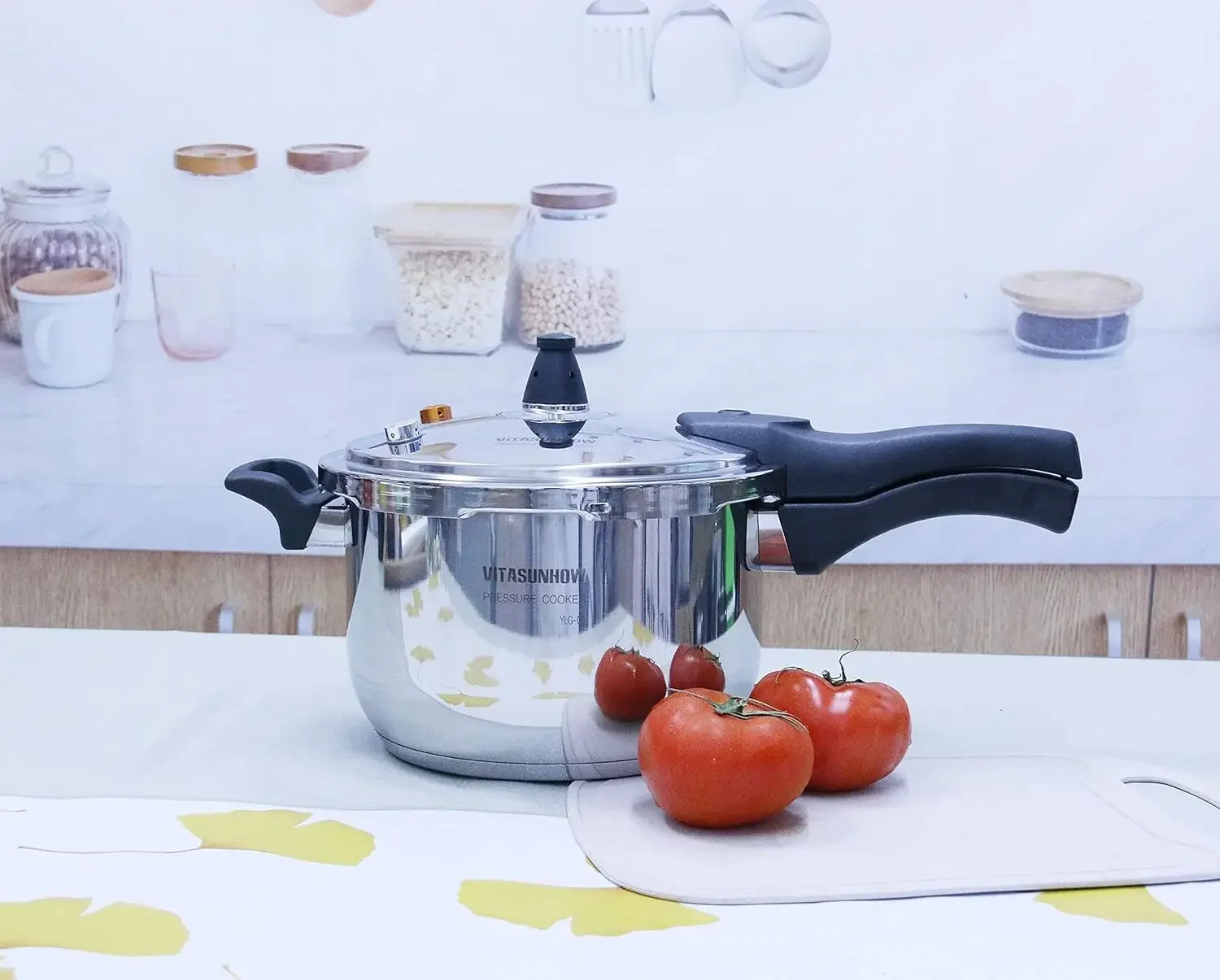 Steel Pressure Cooker with Steamer Basket, Faster Cooking and Safety Pressure Release (7-Liter) 6