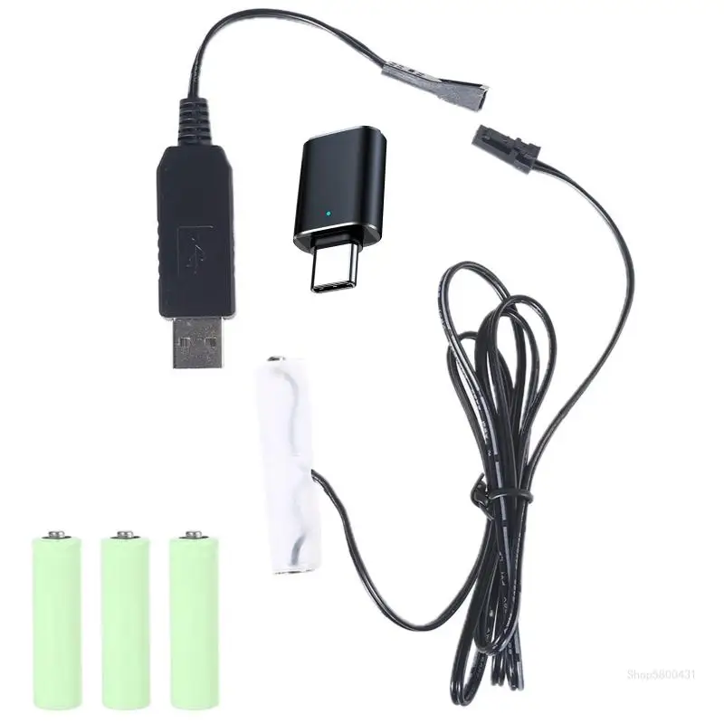 

USB/Type AA Battery Replace AA-4 AA 1.5V Batteries for Lights
