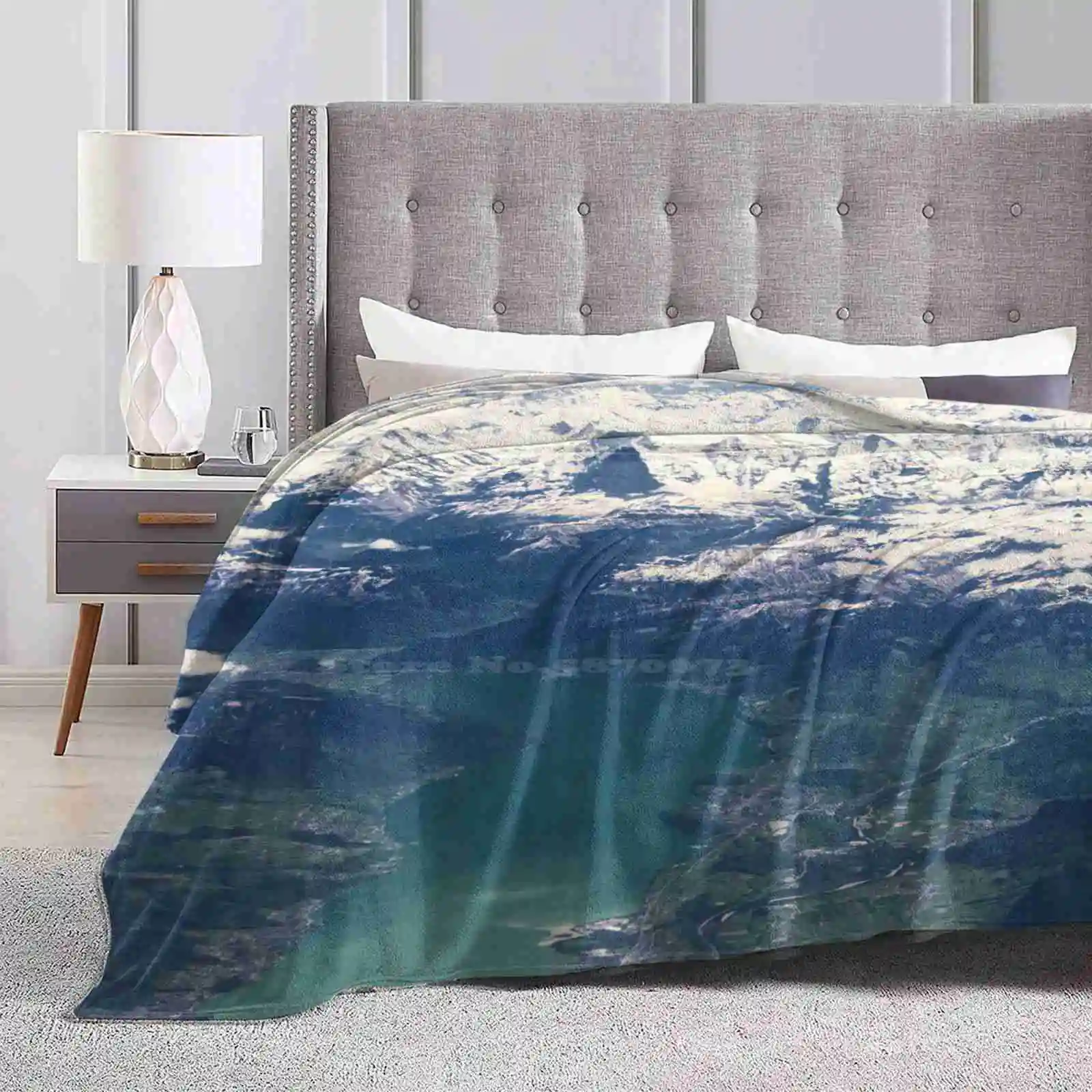E Lake Thun Nuova Vendita Coperta Morbida Di Flanella Con Stampa Personalizzata Kasiadeign Eiger Bernese Alps Alpine Mountain Thuner See Spiez