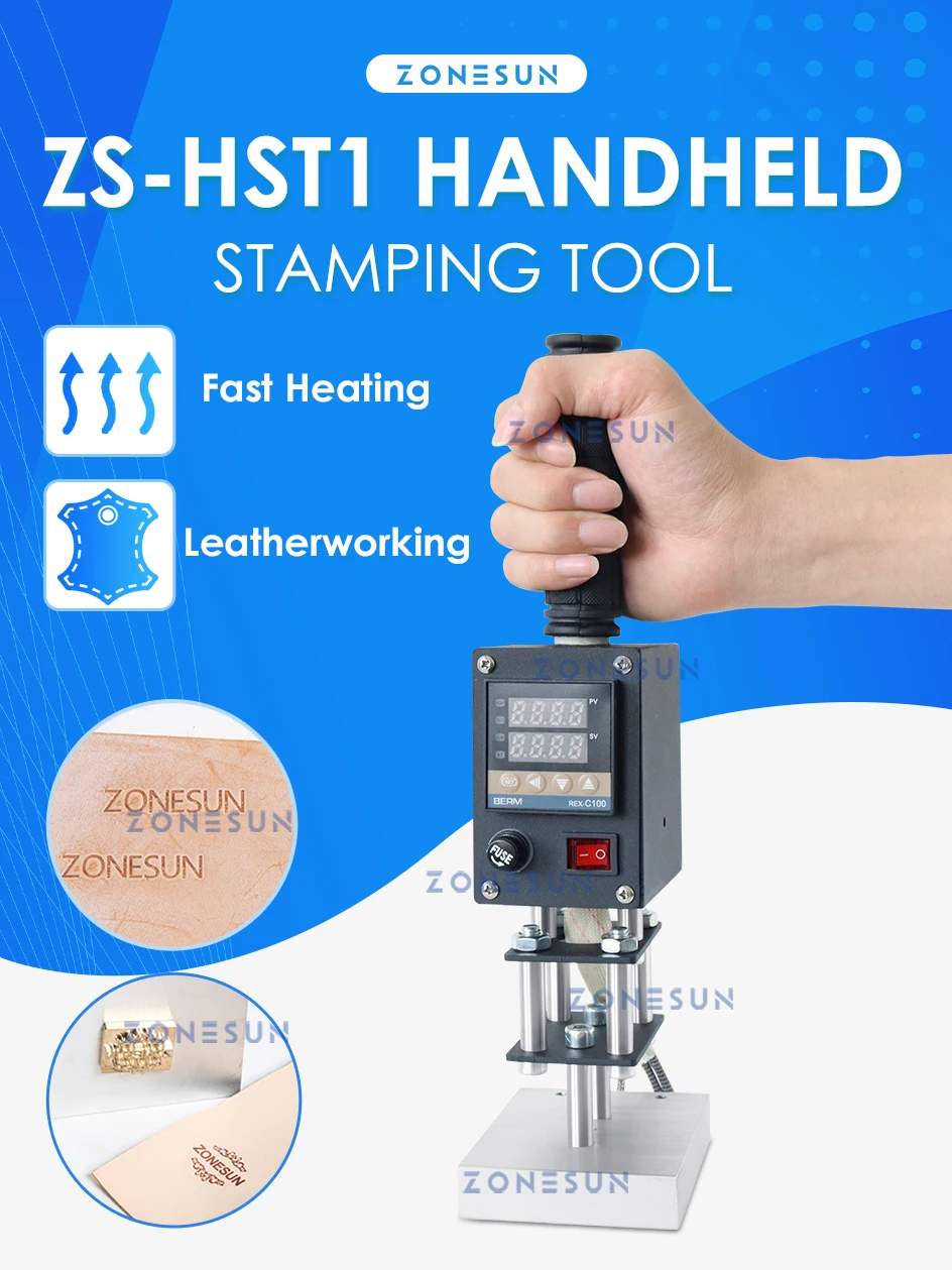 Máquina portátil de estampagem a quente ZONESUN ZS-HST1 