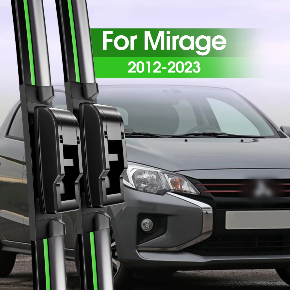 2pcsFrontWindshieldWiperBladesForMitsubishiMirage201220232014