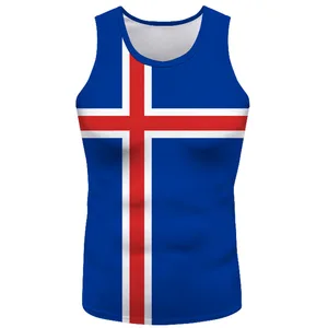 Исландский жилет «сделай сам» с бесплатным именем Isl, футболка без рукавов, нация, флаг, это караваир, Исландская страна, колледж, печатная фотоодежда