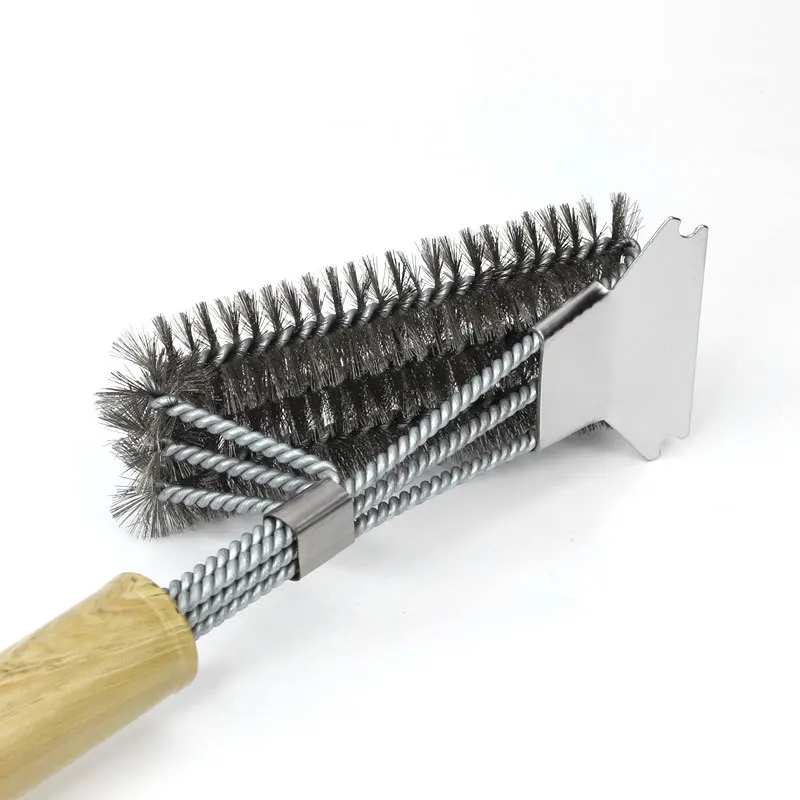 Stainless Steel Barbecue Brush, Barbecue Decontamination Equipment, Steel Wire Brush Tool
